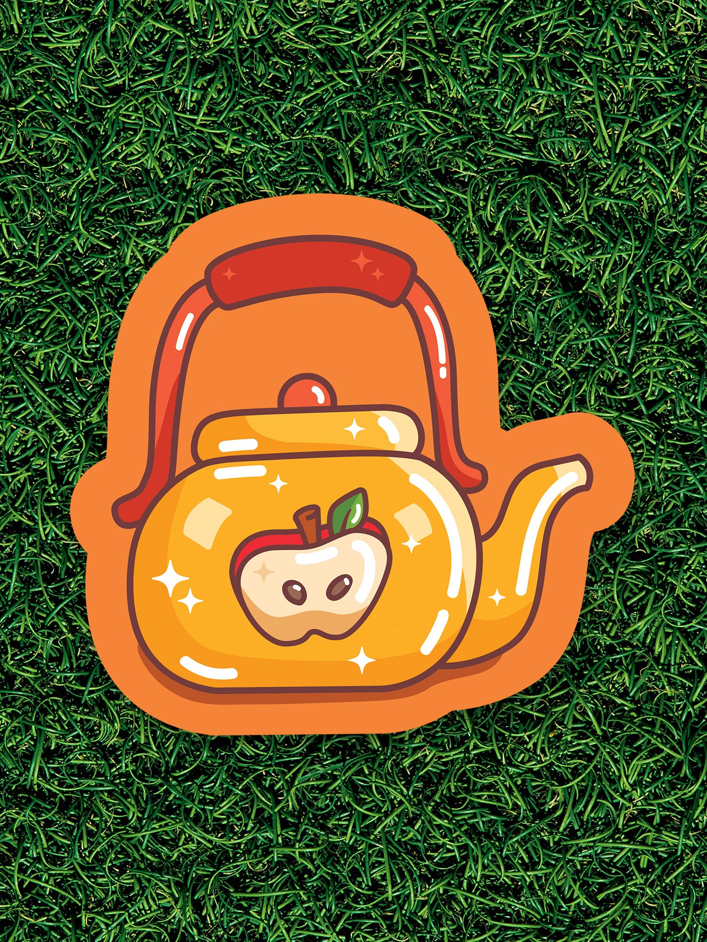 Apple Teapot Sticker