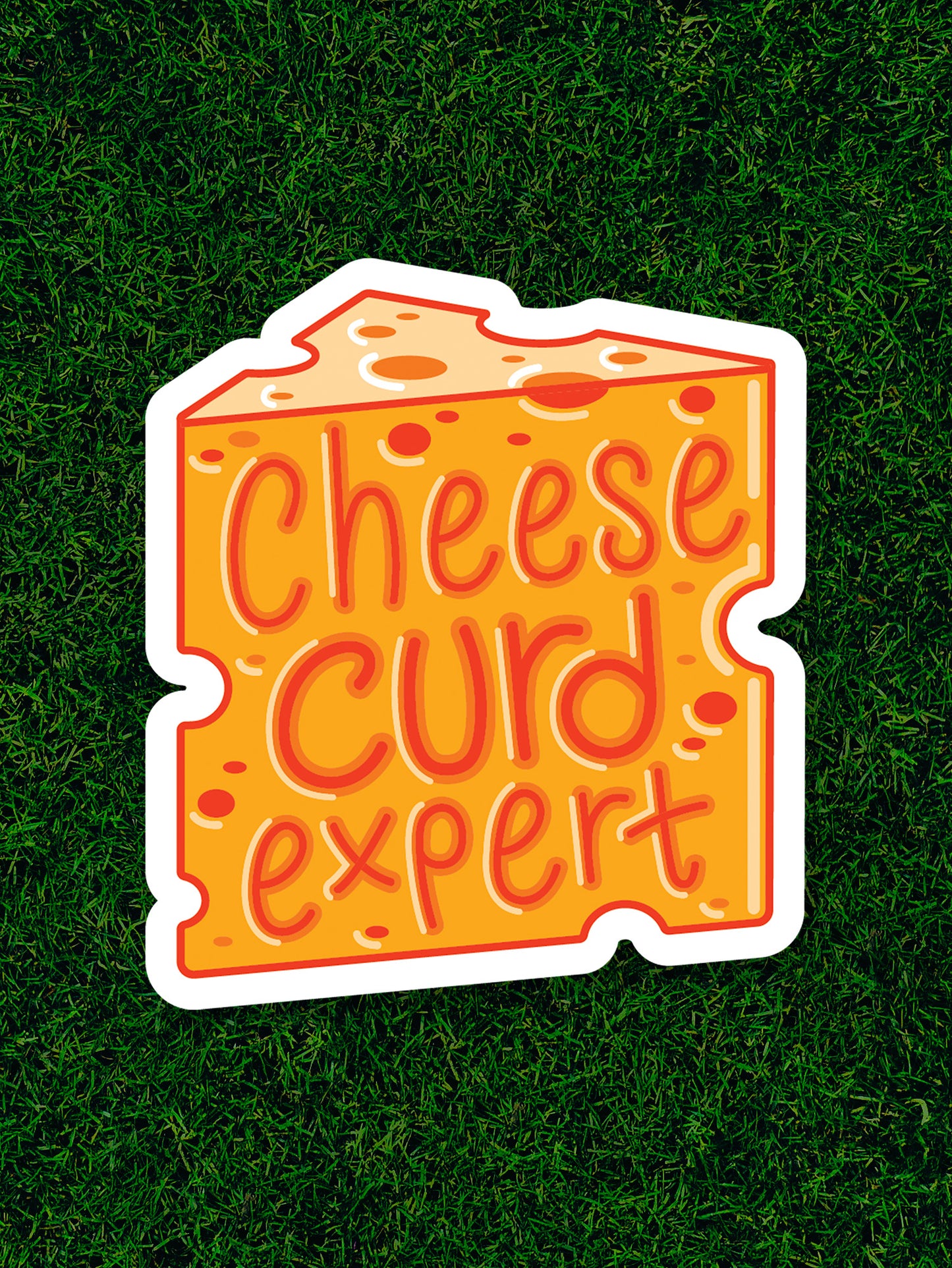 Cheese Curd Expert Sticker