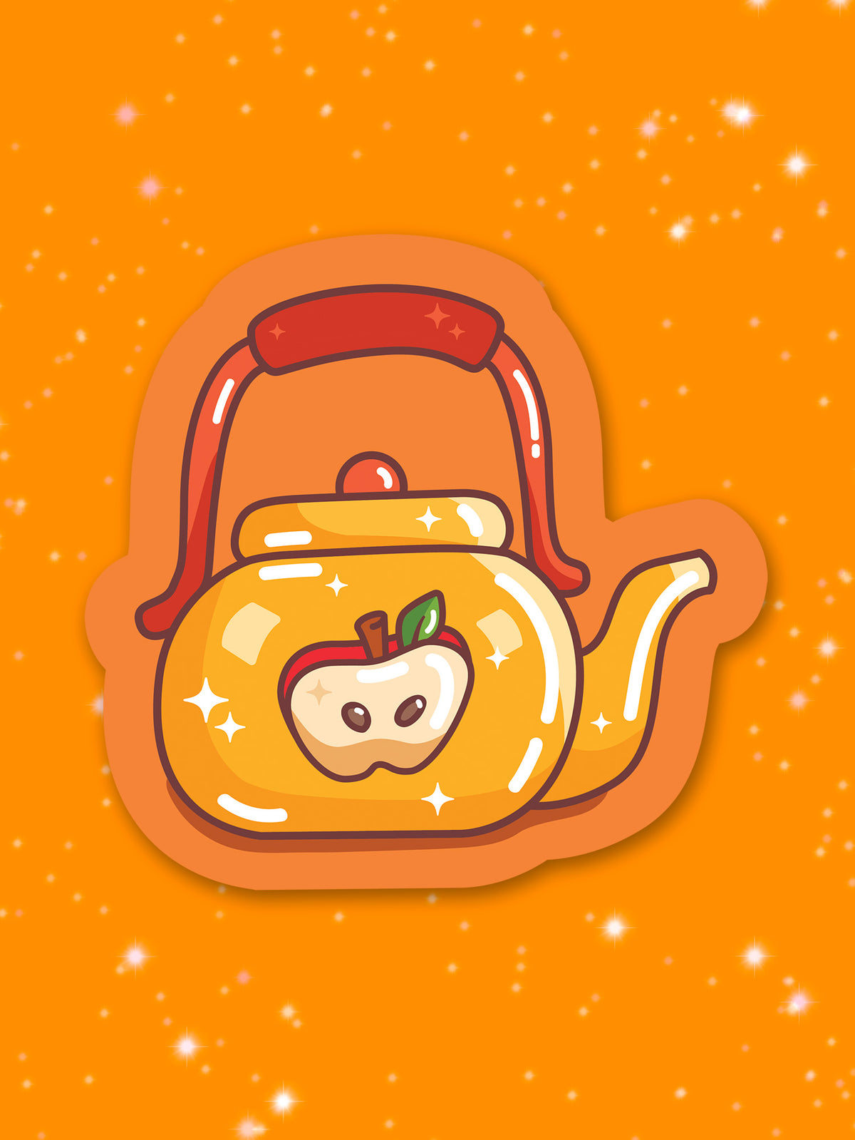 Apple Teapot Sticker