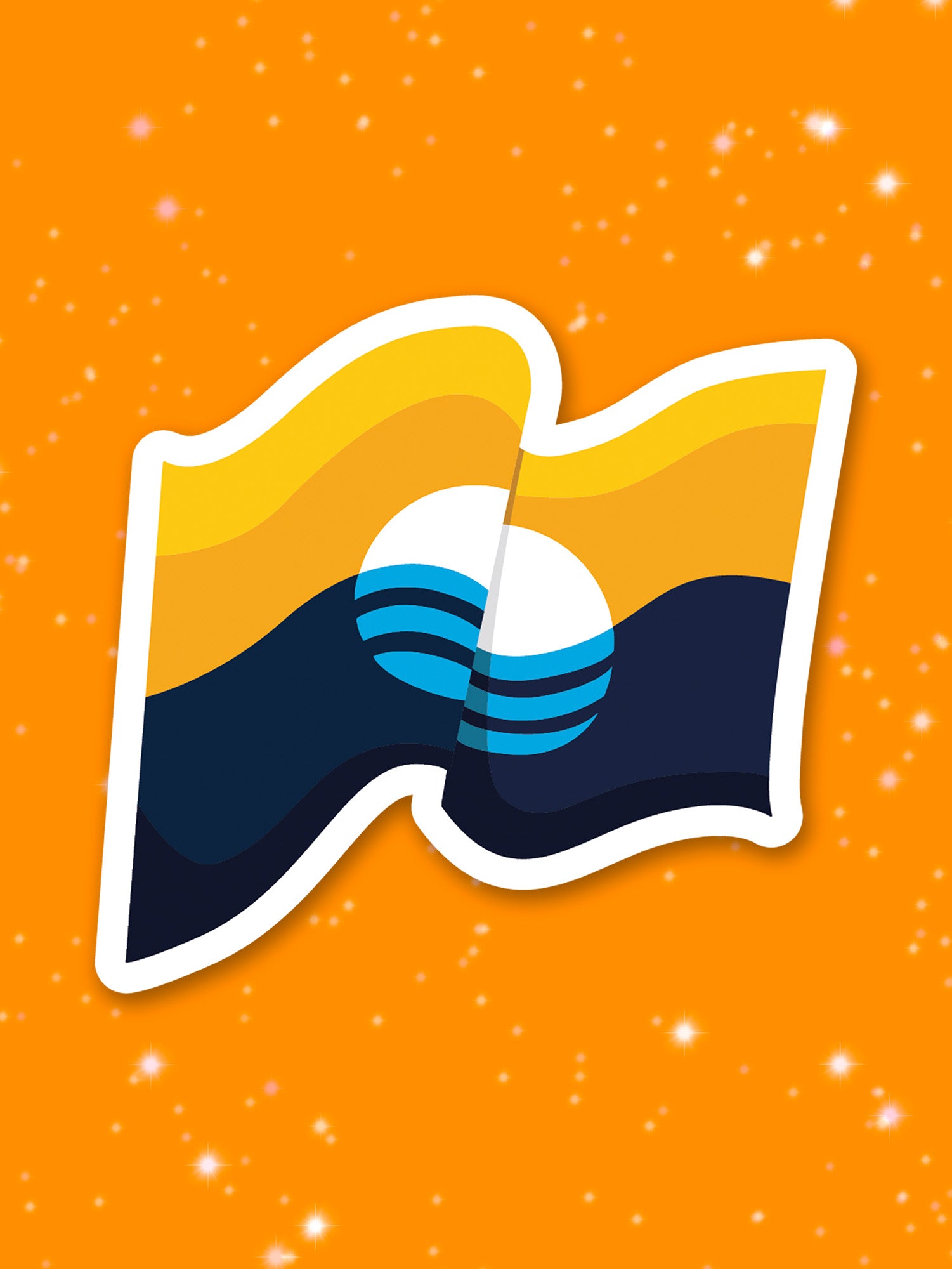 Milwaukee Waving Flag Sticker