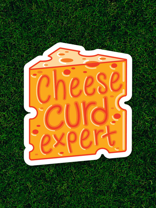 Cheese Curd Expert Sticker