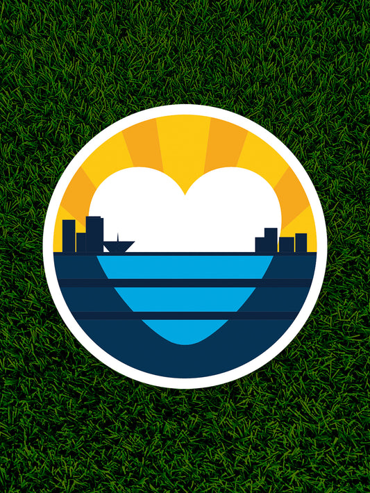 Milwaukee Circle Heart Sticker