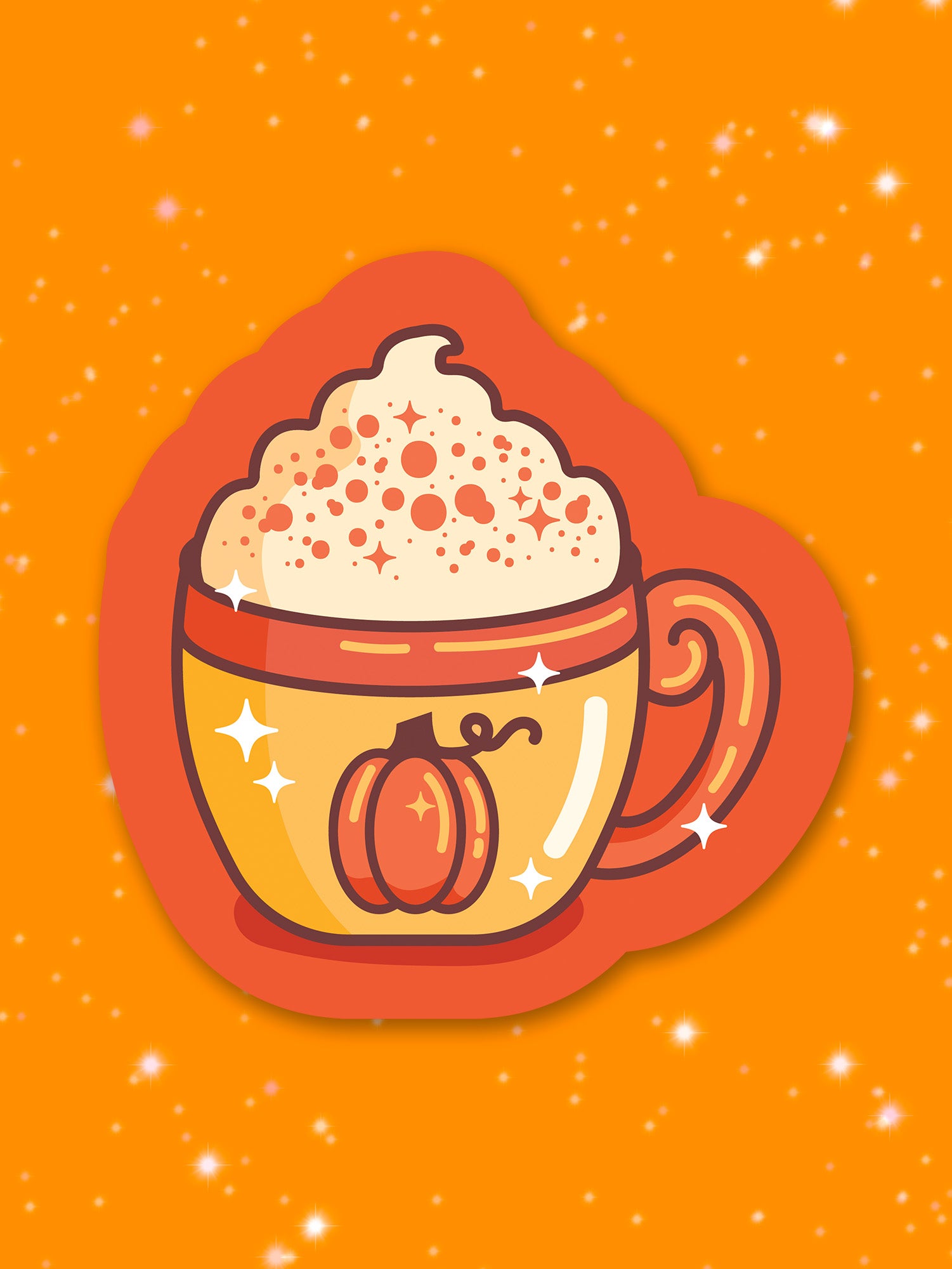 Pumpkin Spice Coffee Sticker