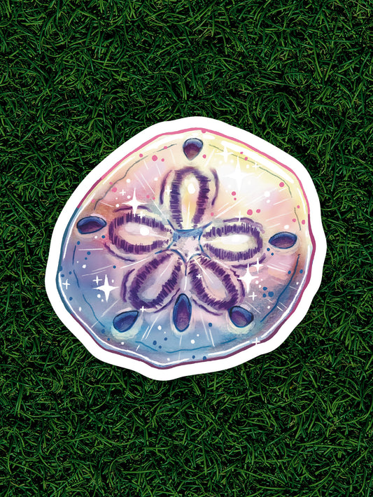 Colorful Sand Dollar Sticker